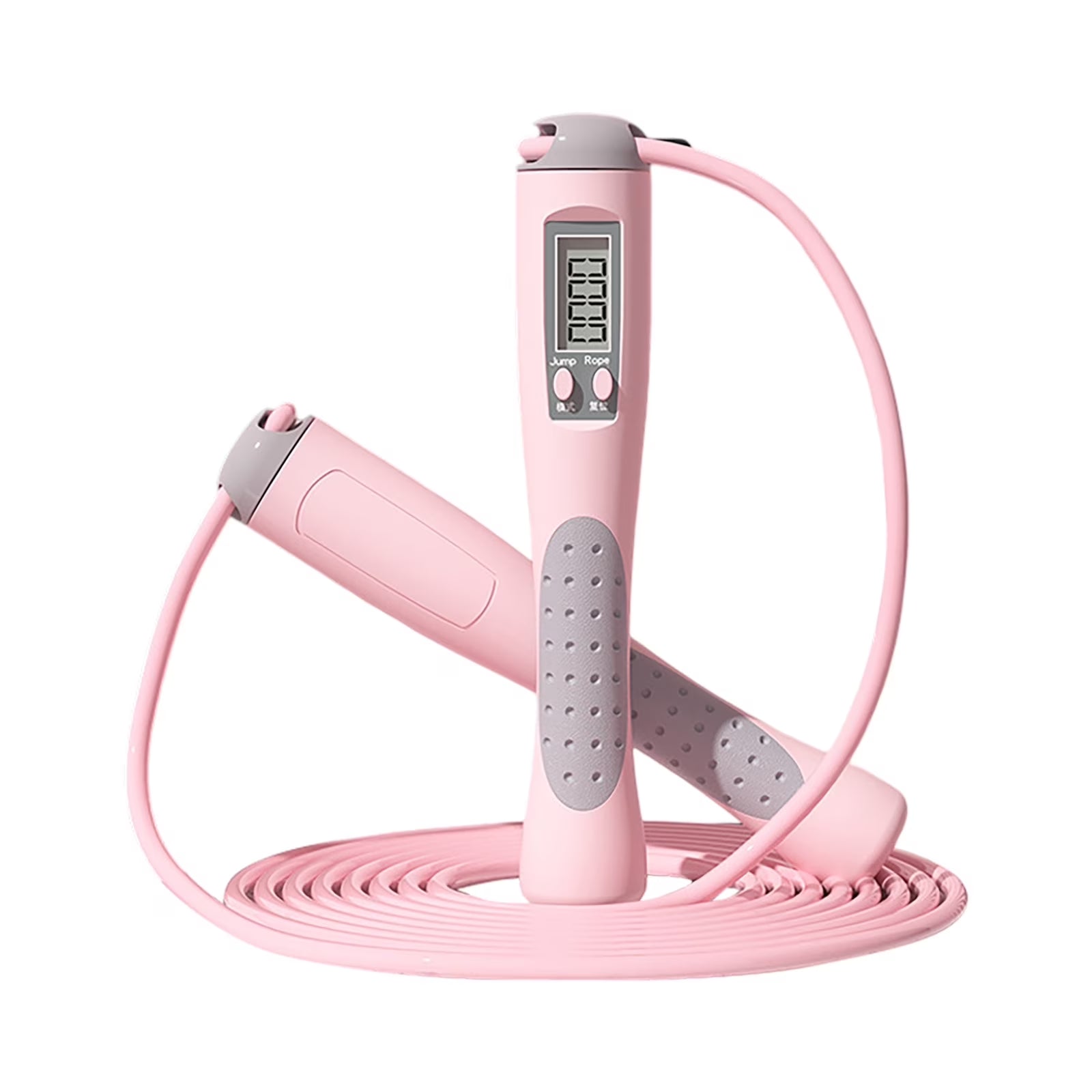 Fitness with Counter Indoor Jump Ropes Adults Adjustable Digital Counting Smart Speed Rope 28M for Workout and Exercise