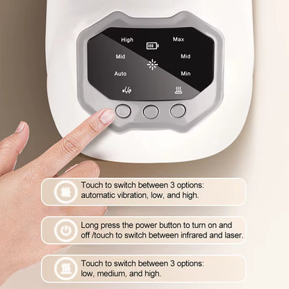 Smart Knee Massager Vibration Knee Relaxing Machine Hot Compress Temperature Knee Joint Massager Joint Knee Device