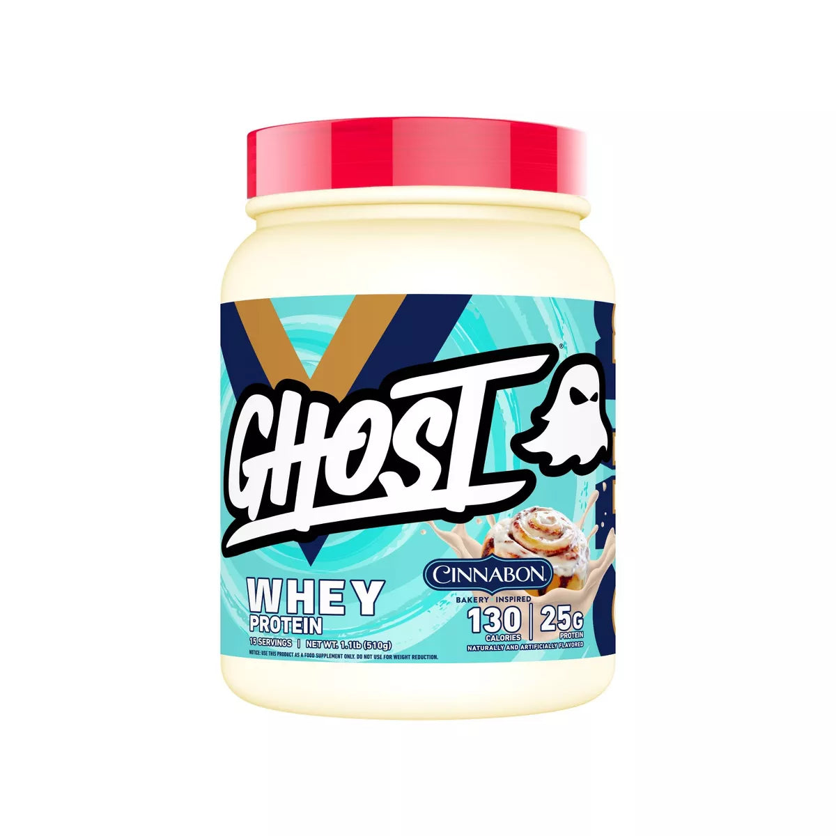 GHOST Whey Protein Powder - Cinnabon - 15 Servings