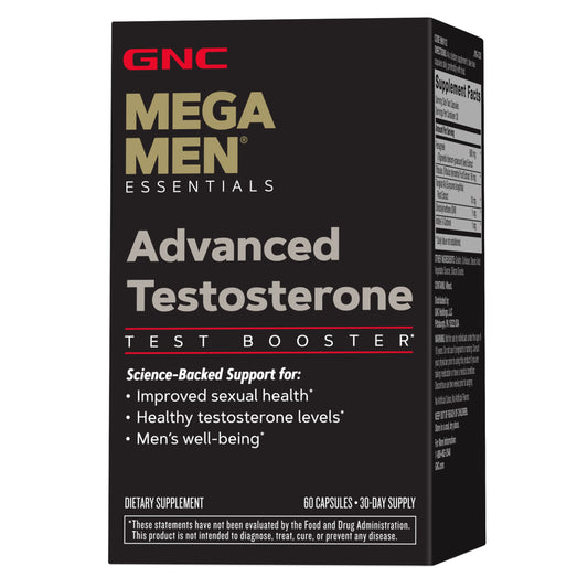 Mega Men Advanced Testosterone, Hormone Support, 60 Ct, Capsule Form, 30 Day-Supply
