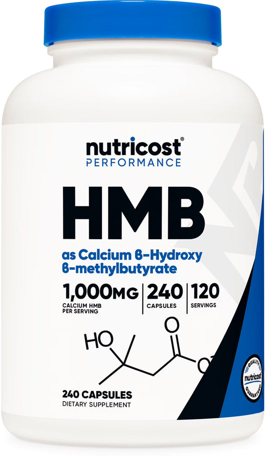 HMB (Beta-Hydroxy Beta-Methylbutyric) Supplement 1000Mg, 240 Capsules
