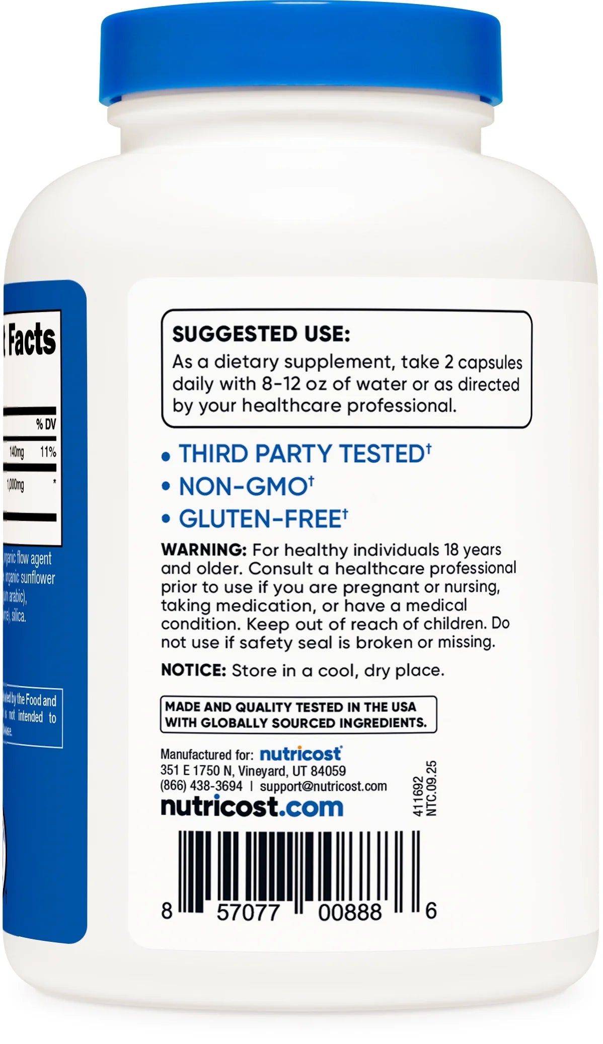 HMB (Beta-Hydroxy Beta-Methylbutyric) Supplement 1000Mg, 240 Capsules