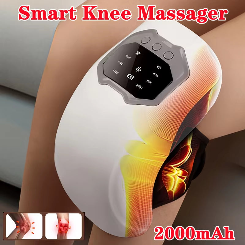 Smart Knee Massager Vibration Knee Relaxing Machine Hot Compress Temperature Knee Joint Massager Joint Knee Device